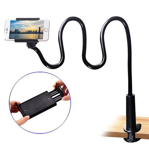 metal long arm mobile phone holder bracket|gooseneck cell phone holder.